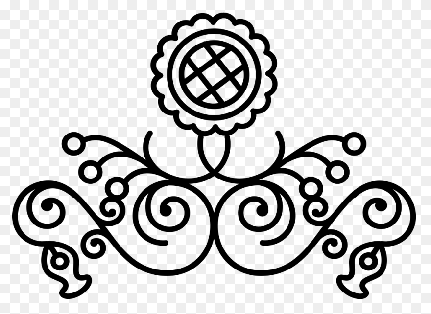 Lace Vector Graphics - Red Mandala 