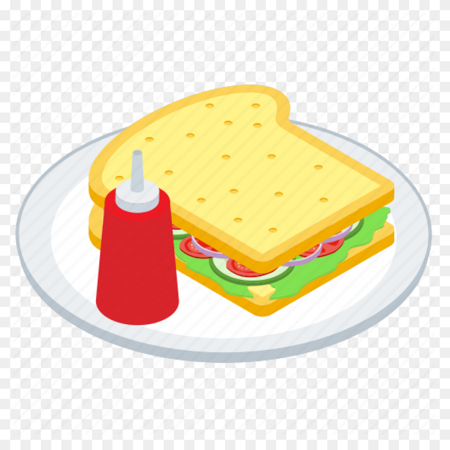 Sandwich With Lunch Meat, Cheese, V