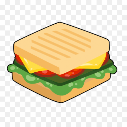 Sandwich With Lunch Meat, Cheese, V