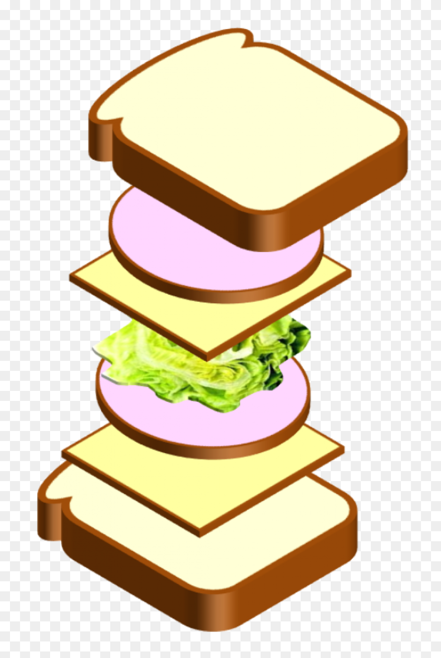 Sandwich With Lunch Meat, Cheese, V