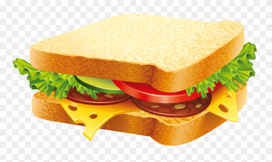 Sandwich With Lunch Meat, Cheese, V