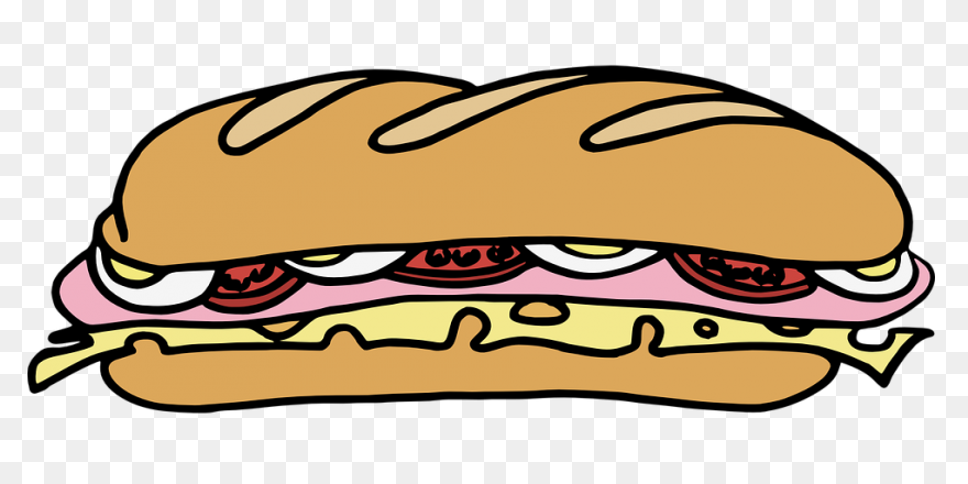 Sandwich With Lunch Meat, Cheese, V