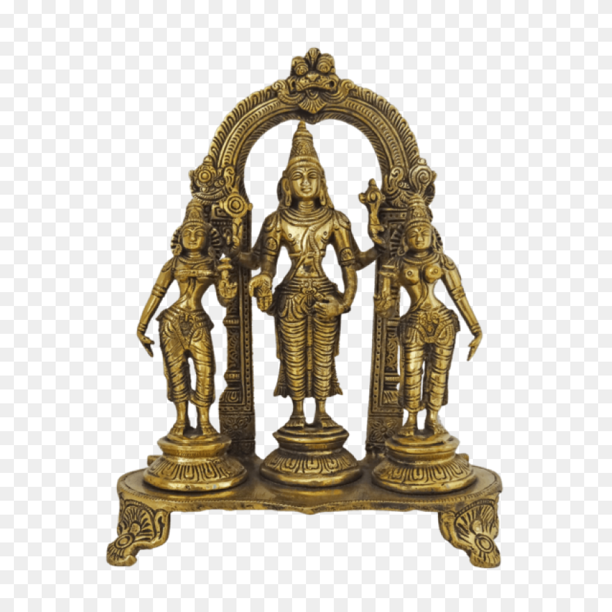 Lord Vishnu And Lakshmi Sitting On 