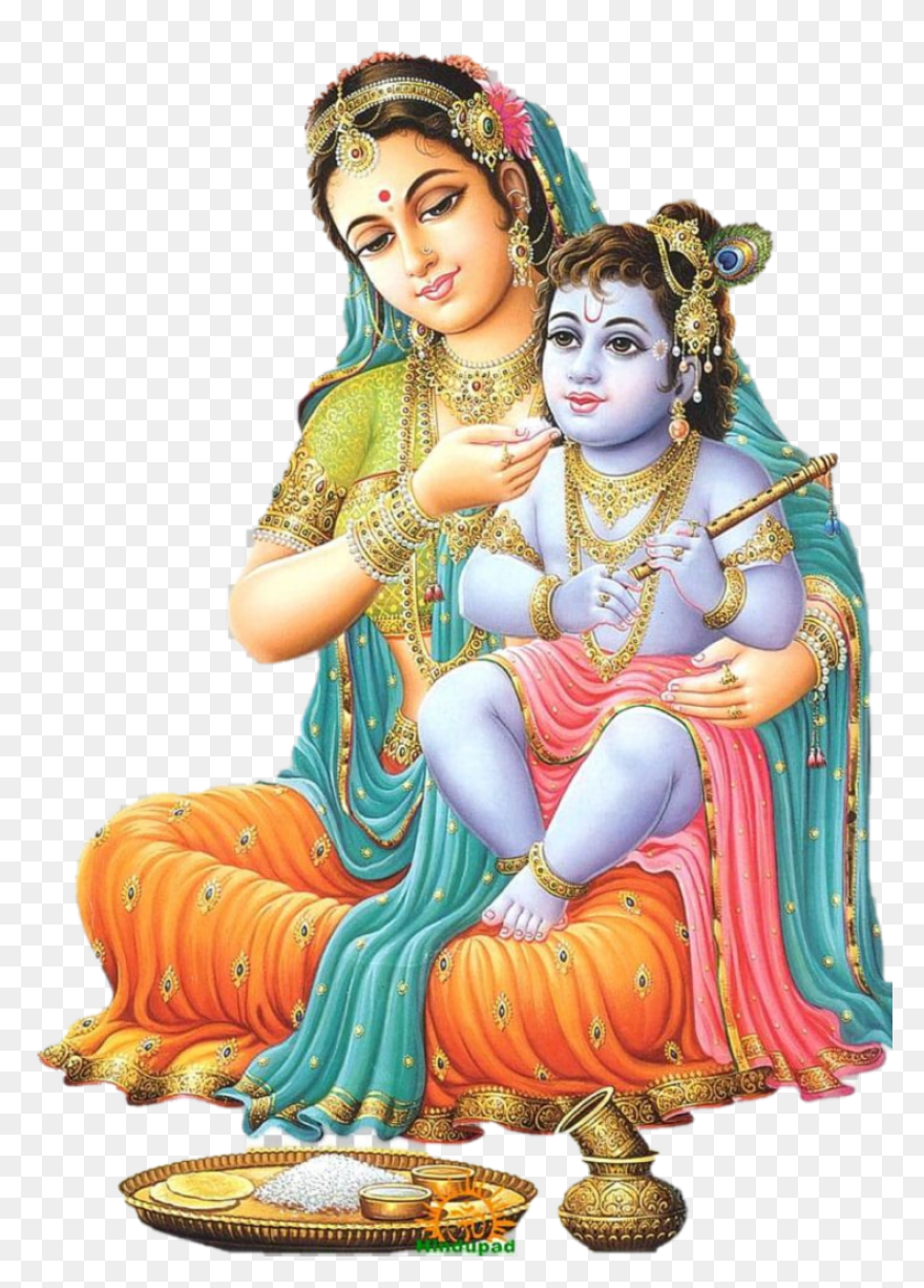 Lord Vishnu And Lakshmi Sitting On 