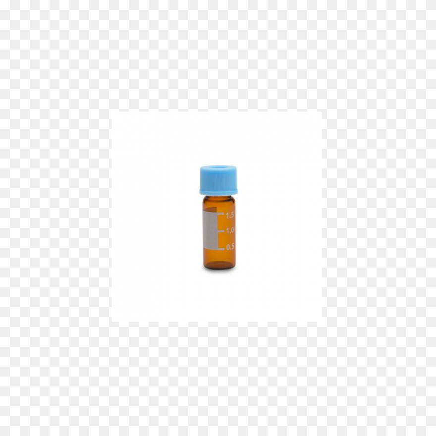 Vial Filled With Blue Liquid Transp