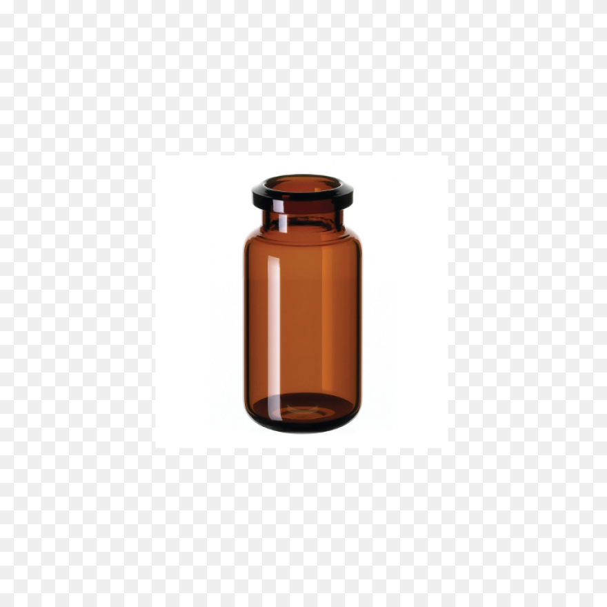 Vial Filled With Blue Liquid Transp