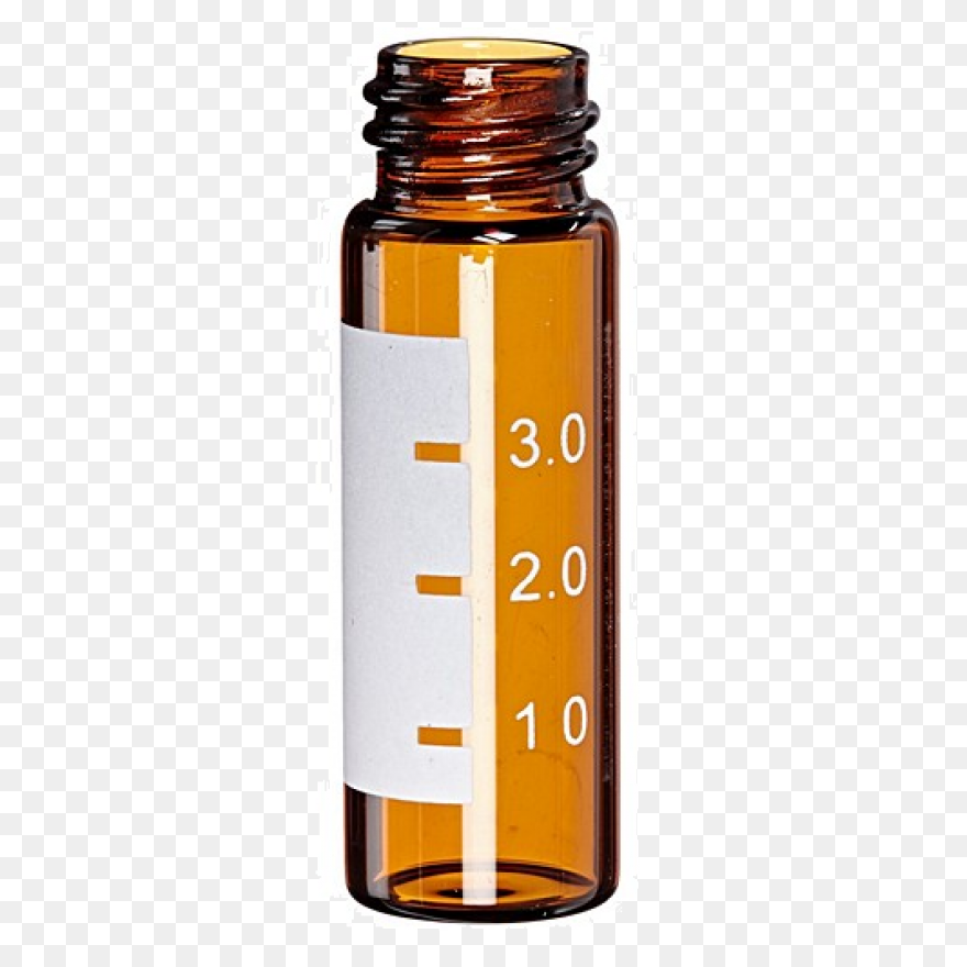 Vial Filled With Blue Liquid Transp