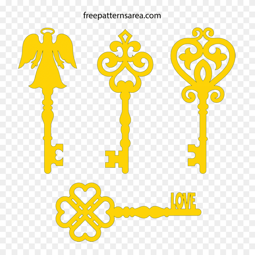 Free Vintage Key Cliparts, Download