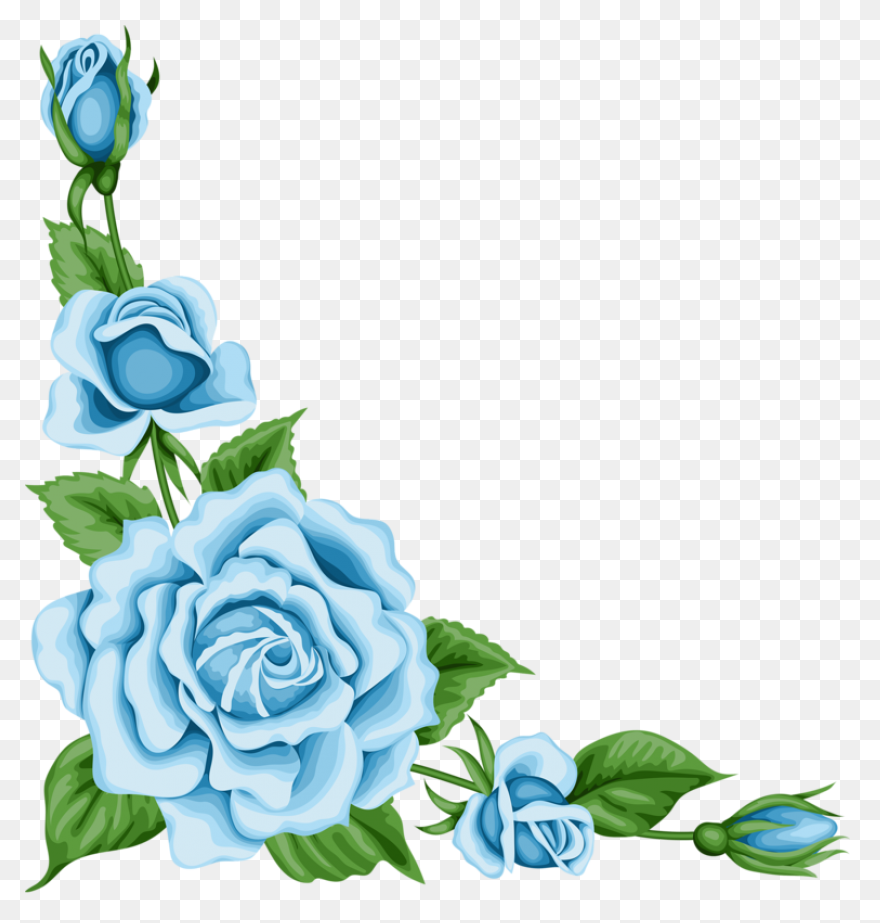 Border Design Flower Vintage Png Cl