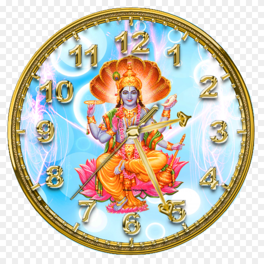 Lord Vishnu Png With Lakshmi