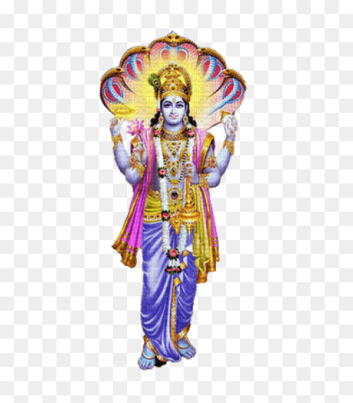 Lord Vishnu Png With Lakshmi