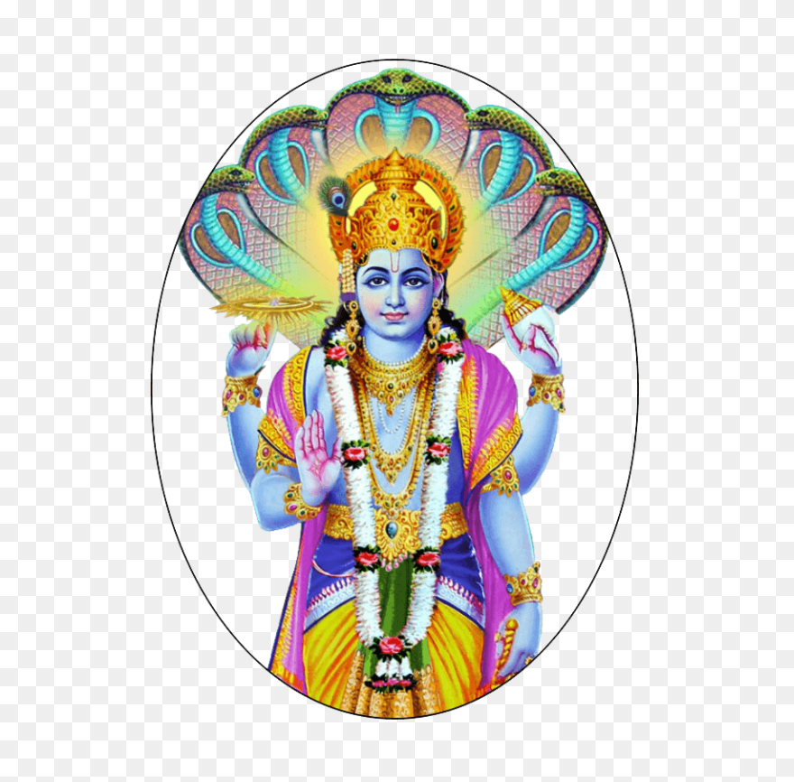 Lord Vishnu Png With Lakshmi