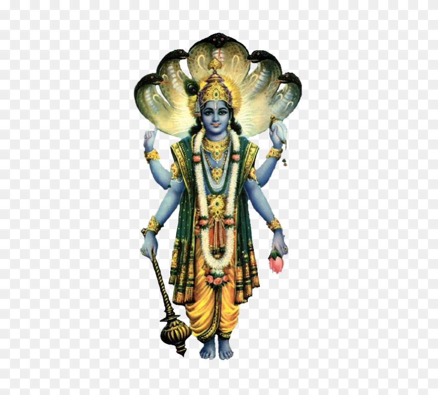 Lord Vishnu Png With Lakshmi