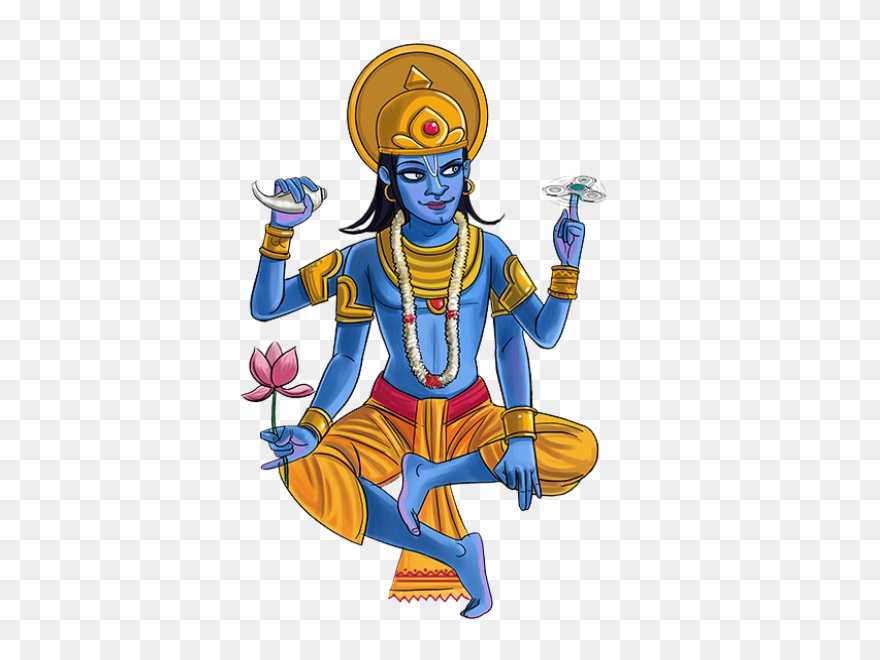 Lord Vishnu Png With Lakshmi