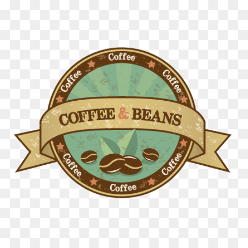 Coffee & Beans | Coffee - Vintage Logo