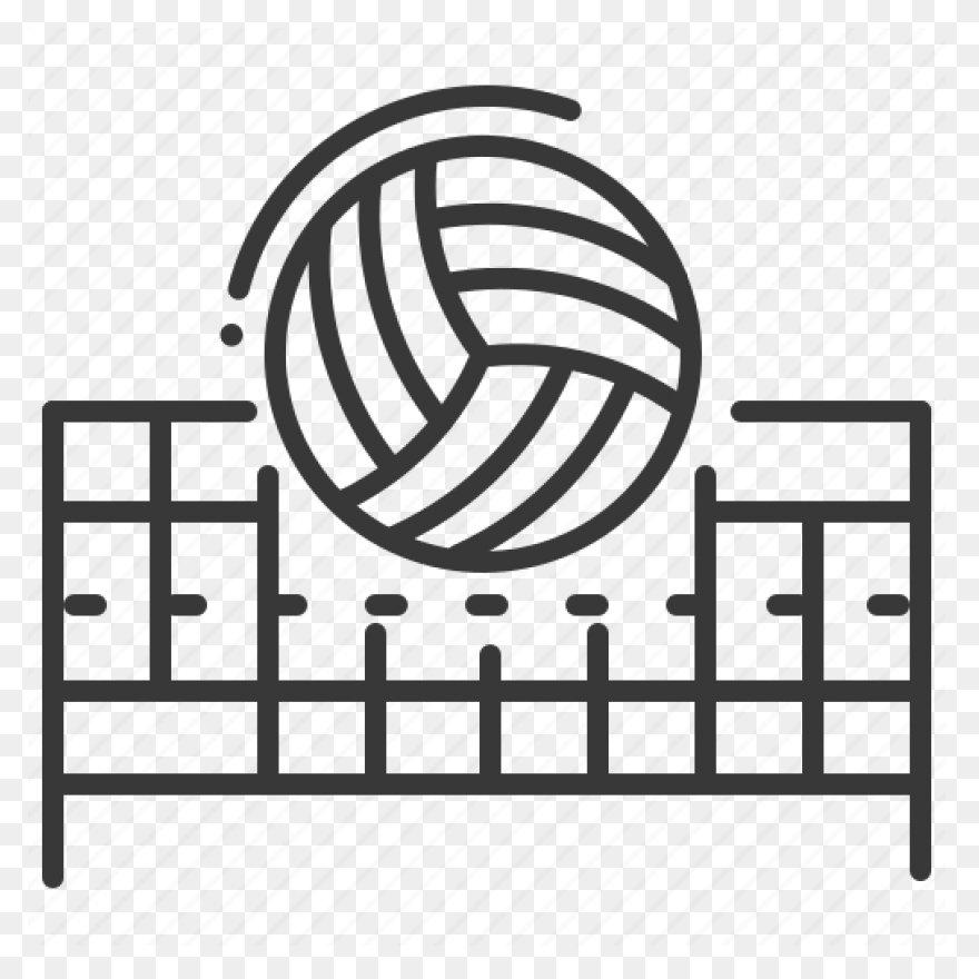 Ball, Flying, Net, Volleyball Icon 