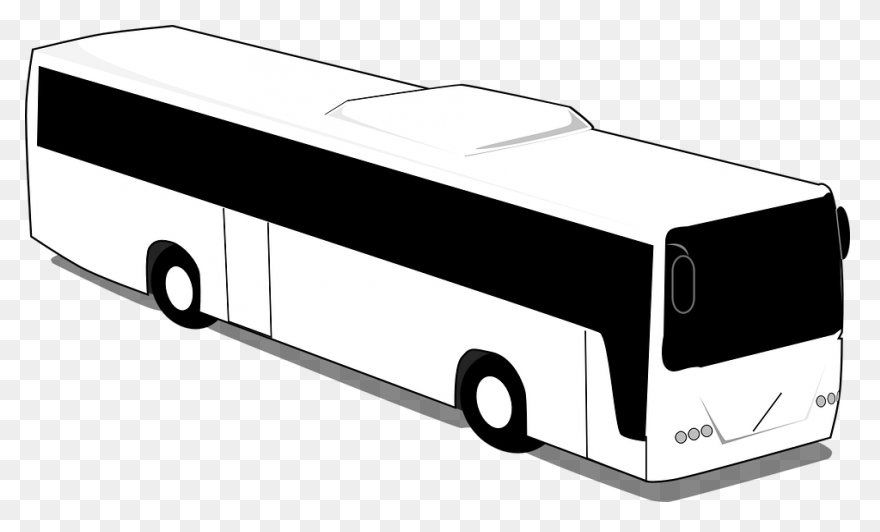 Bus White Black Free Vector - Volvo Bus