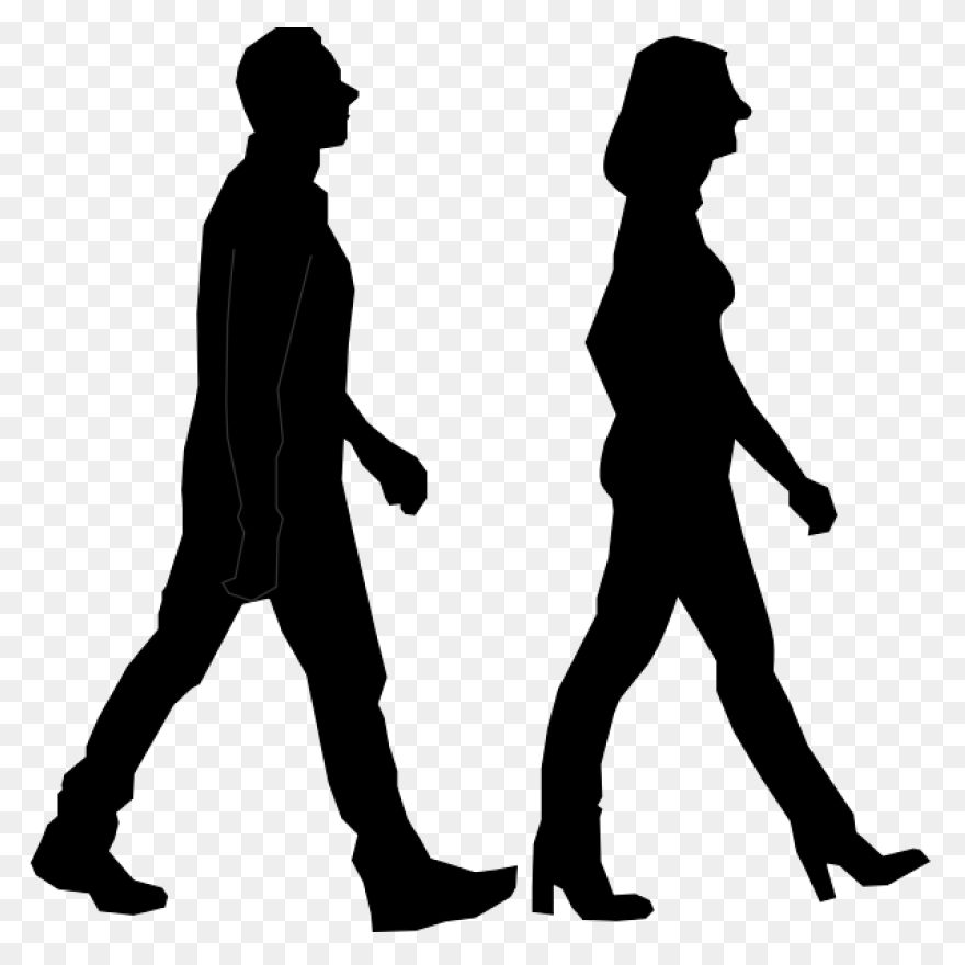 Business Man Walking - Silhouette M