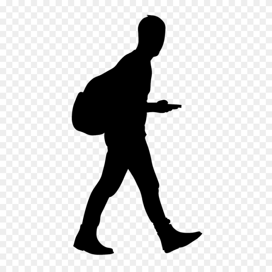 Business Man Walking - Silhouette M
