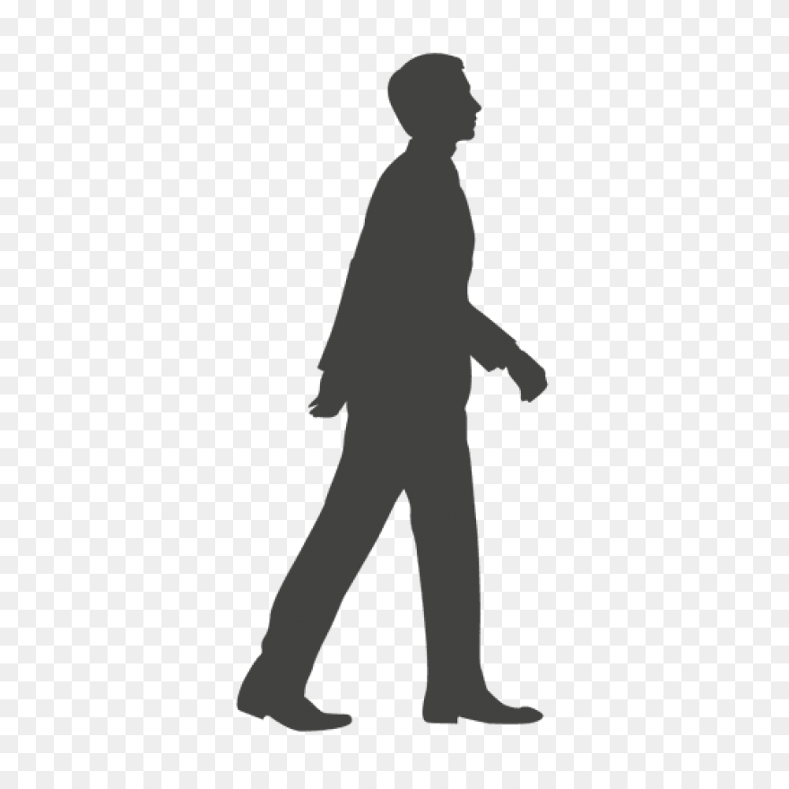 Business Man Walking - Silhouette M
