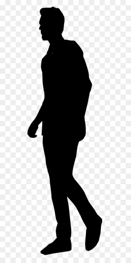 Business Man Walking - Silhouette M