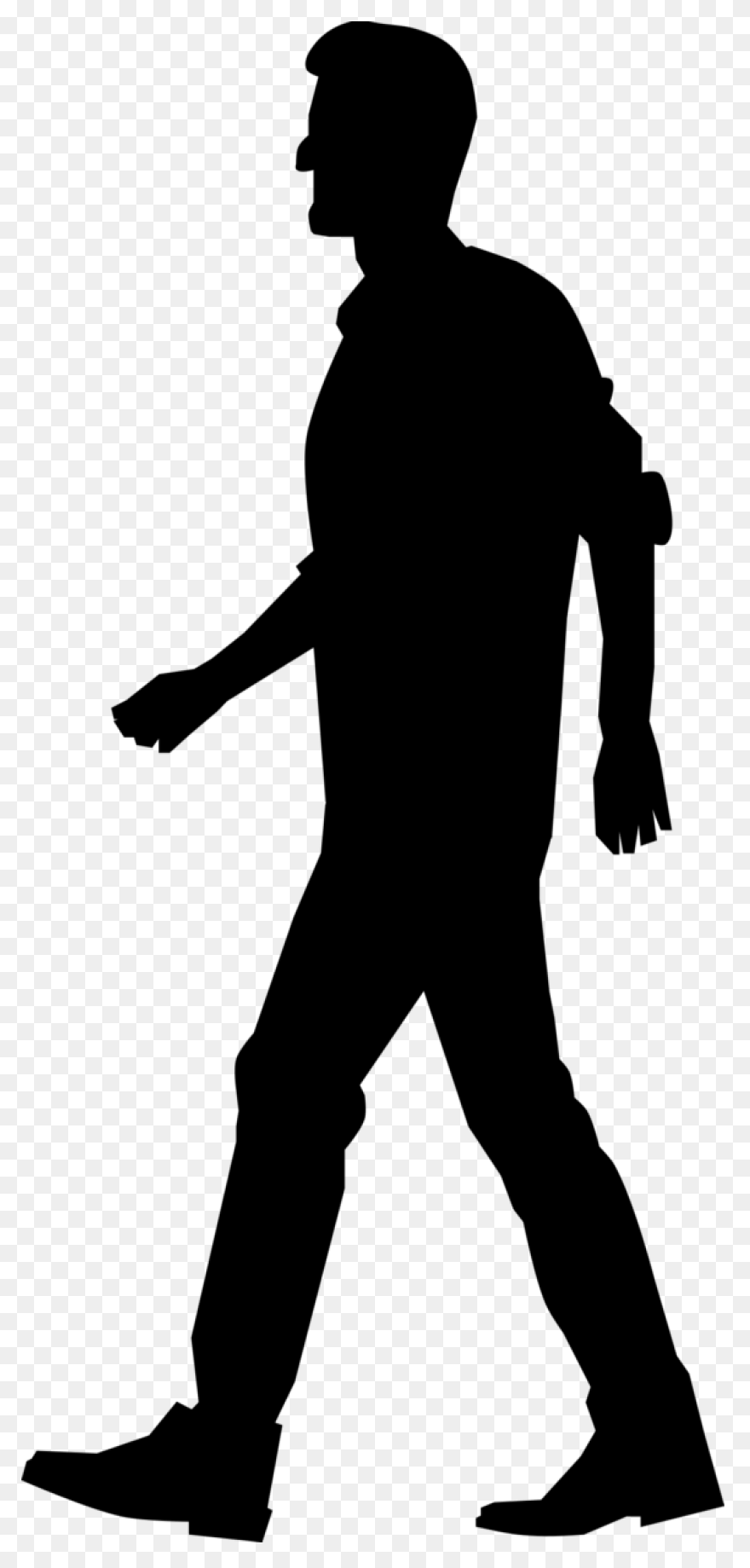 Business Man Walking - Silhouette M