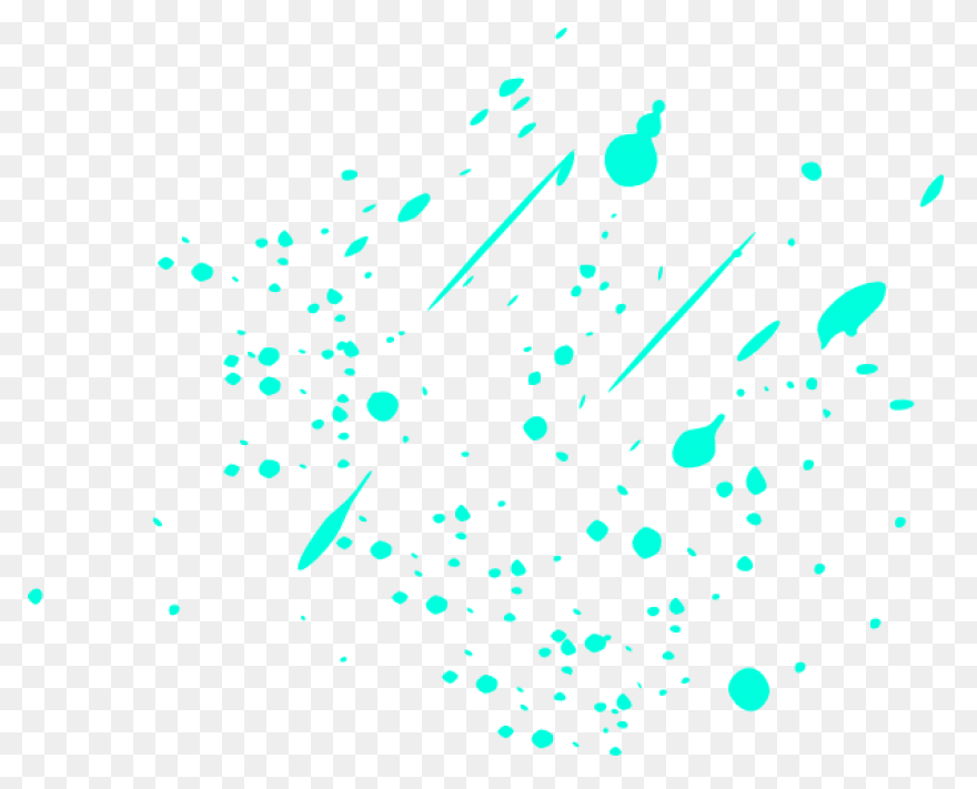 8 Blue Watercolor Drop Splash (Png 
