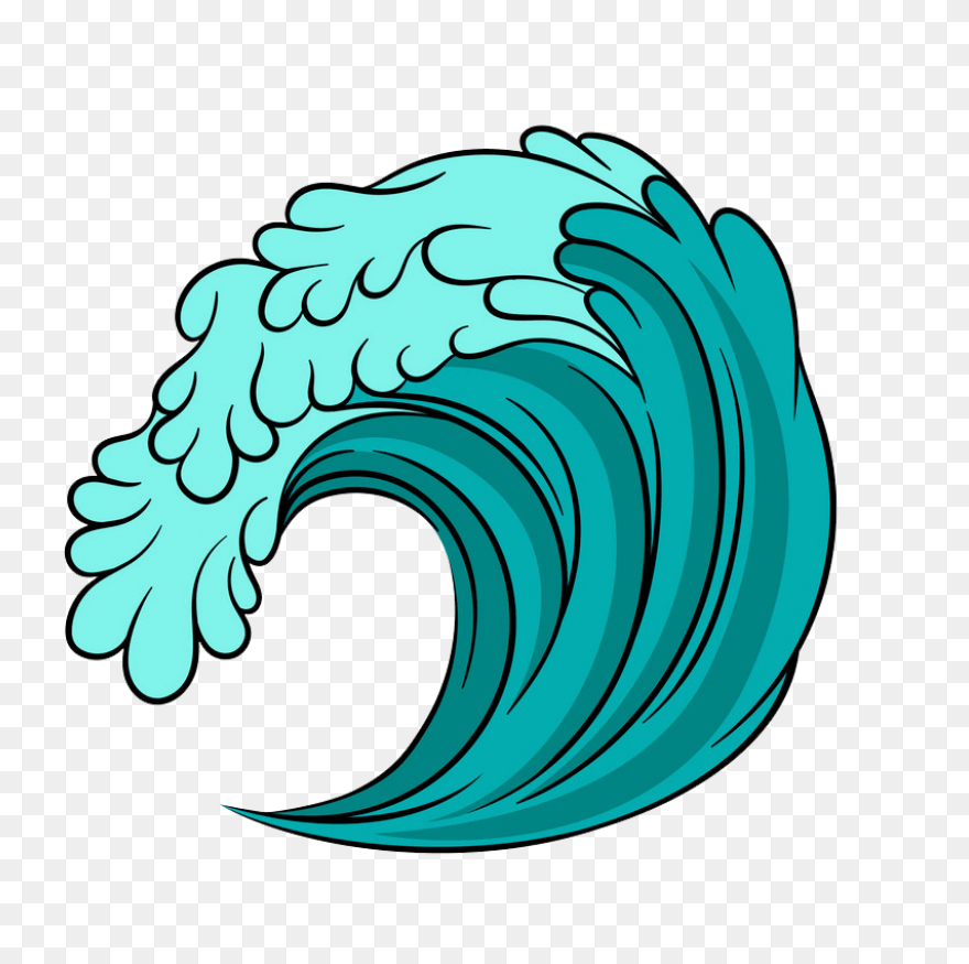 Sea #wave #blue #freetoedit #귀여