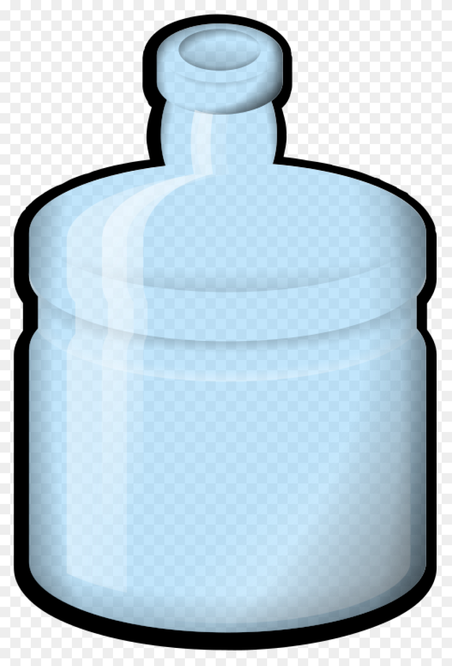 Cartoon Water Bottle Clipart Png - Water Jar