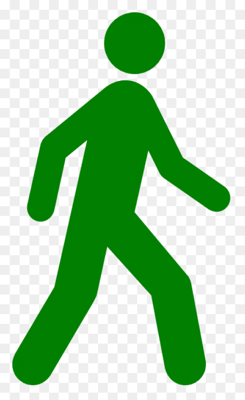 Woman Is Walking For Exercise Clipa