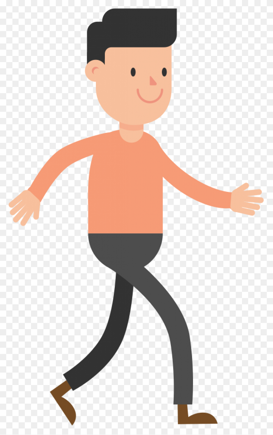 Woman Is Walking For Exercise Clipa