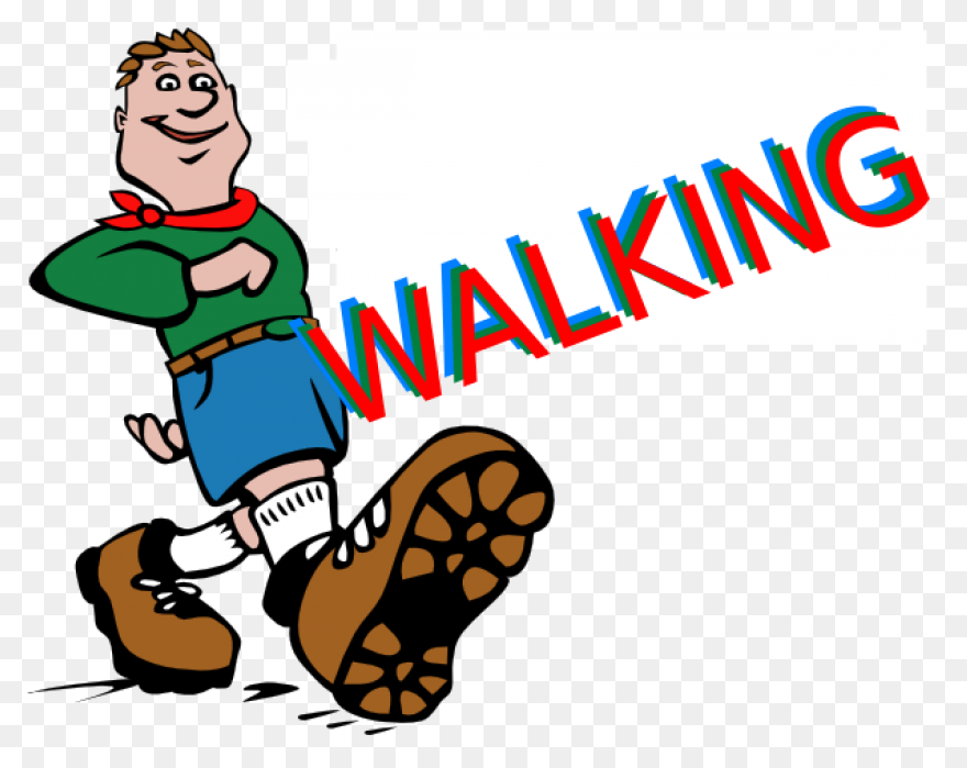 Woman Is Walking For Exercise Clipa