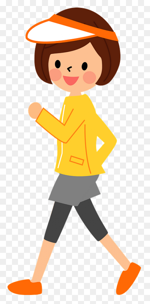 Woman Is Walking For Exercise - Walking