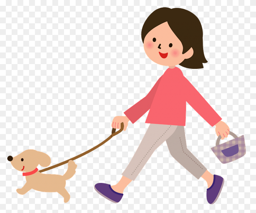 Woman Is Walking For Exercise Clipa