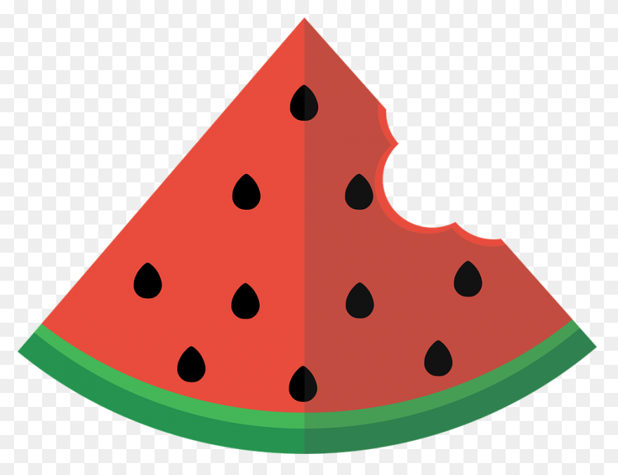 Half Eaten Watermelon Slice