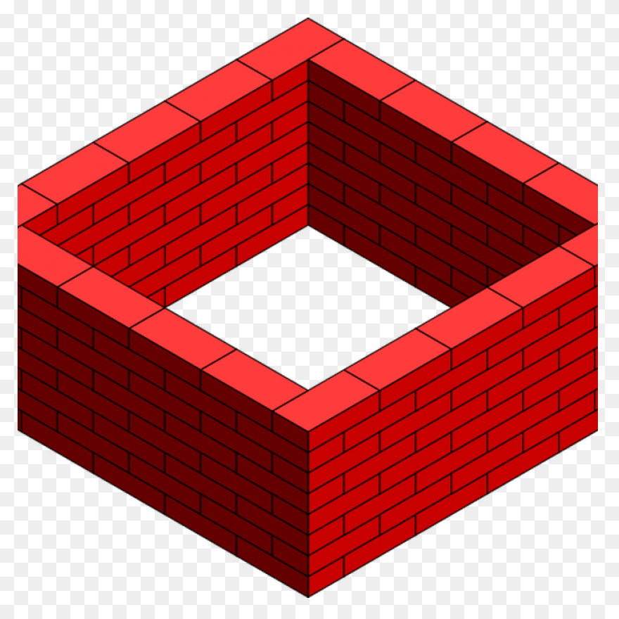 Brick Wall Square Clipart At - Wall
