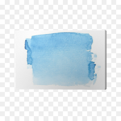 Blue Watercolor Brush Strokes Canvas - Watercolor Brush Strokes
