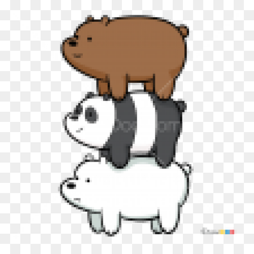 We Bare Bears Ice Bear Reading Stic