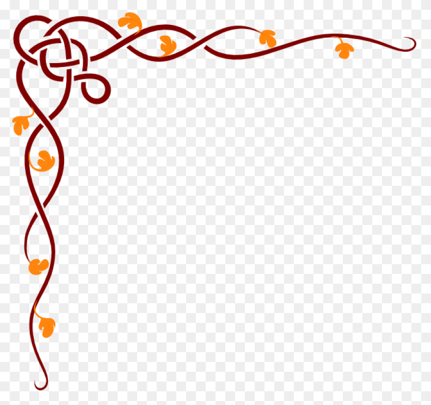 Wedding Corner Border Clipart - Cor