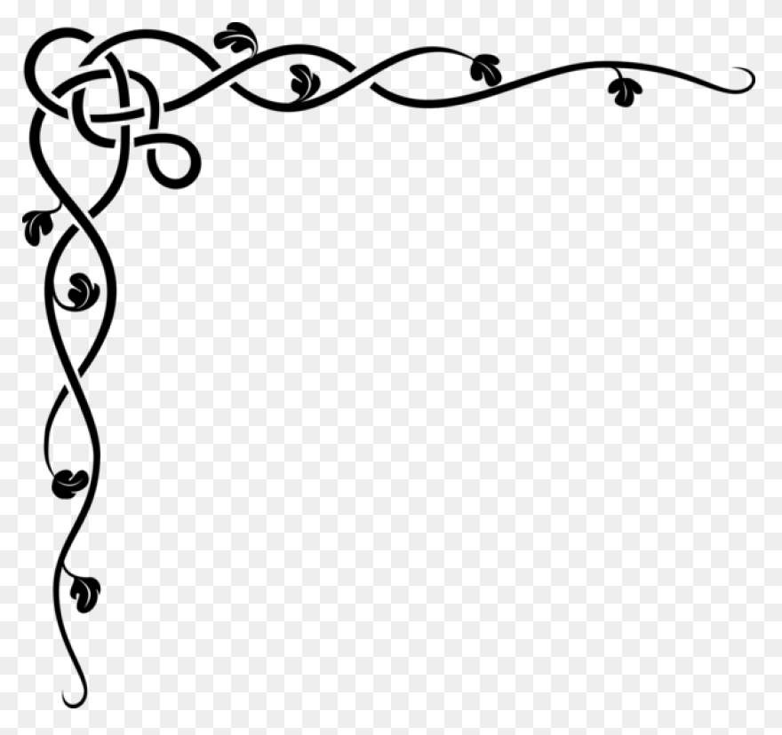 Wedding Corner Border Clipart - Cor