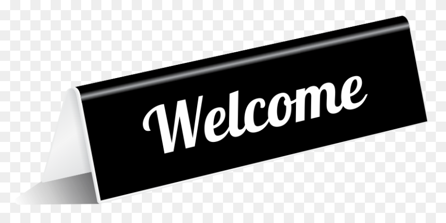Welcome Tabletop Tent Sign Sku: - Welcome Sign