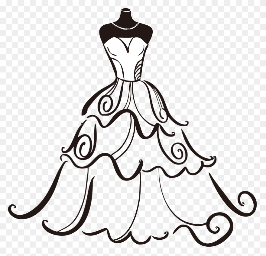 Free Clipart: Wedding Dress 2 | Art