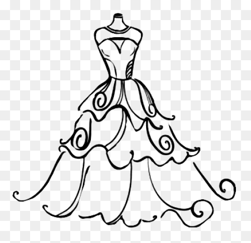 Free Clipart: Wedding Dress 2 | Art