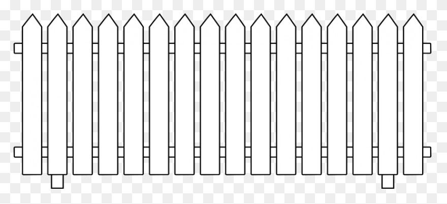 White Fence Cliparts - Cliparts Zon