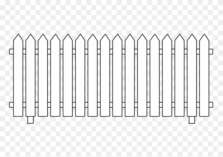 White Fence Cliparts - Cliparts Zon