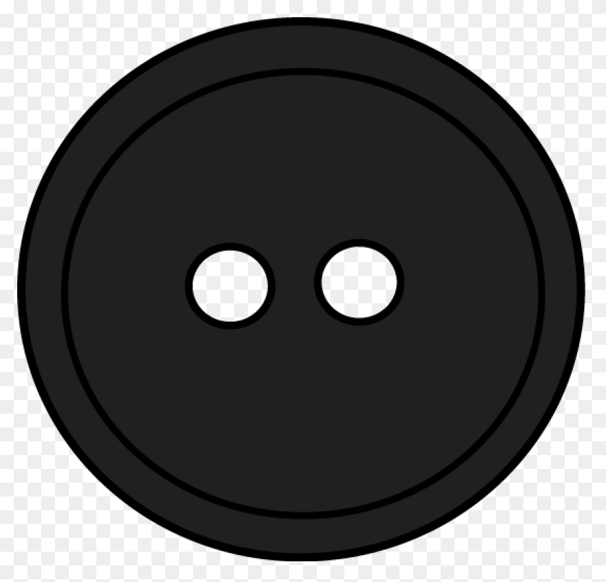 Black Button Clip Art - Black Butto