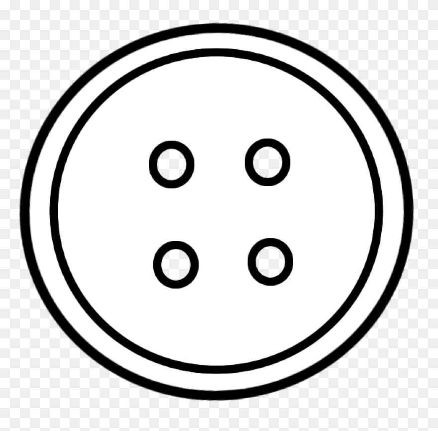 Black Button Clip Art - Black Butto