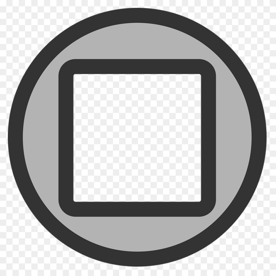 Black Button Clip Art - Black Butto