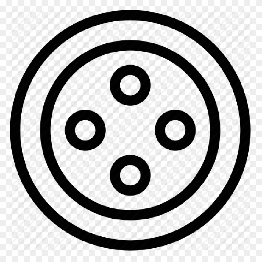 Black Button Clip Art - Black Butto