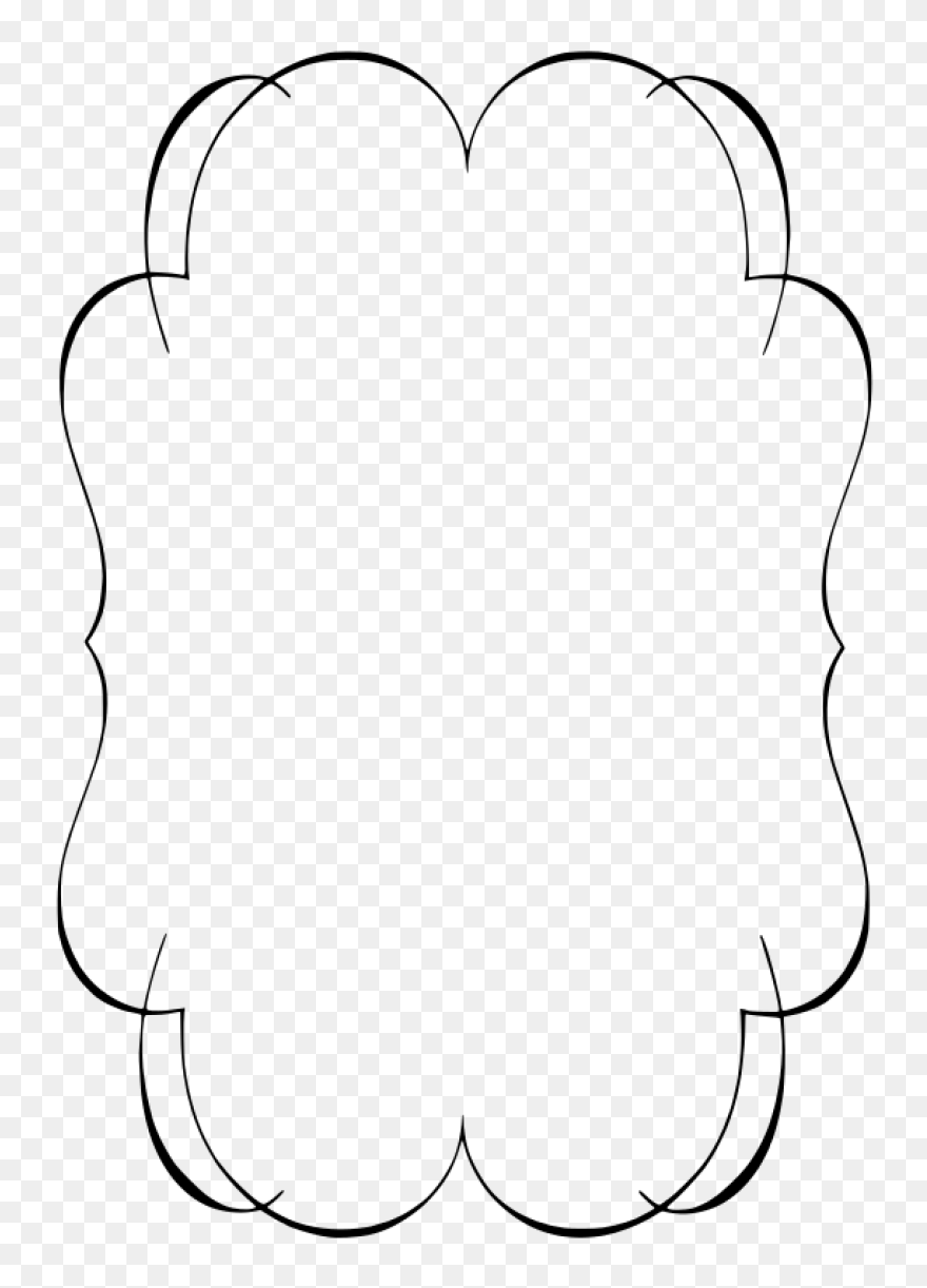 Black And White Border Clipart - Dn